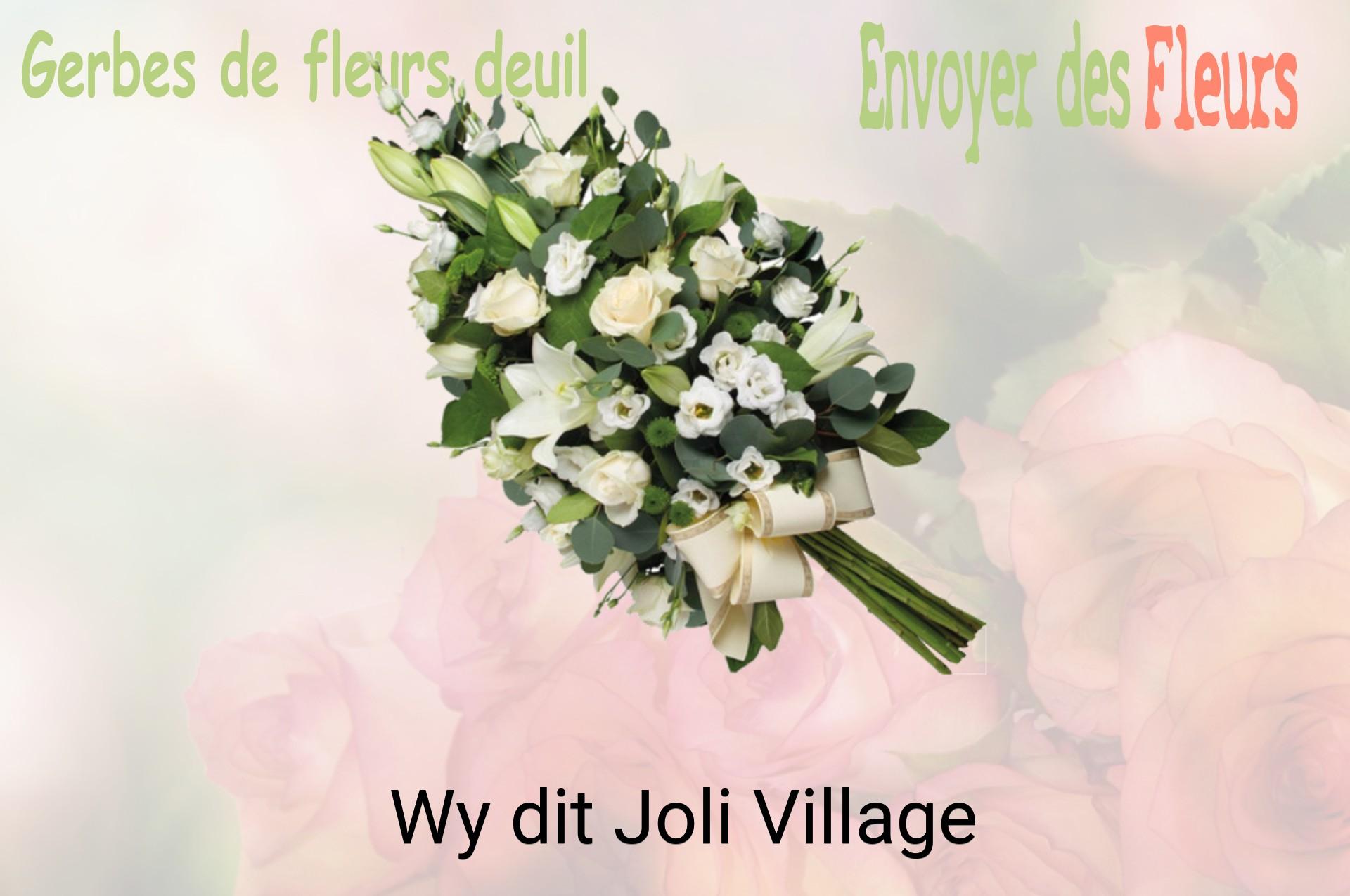 Gerbe de fleurs de deuil livrée à Wy-dit-Joli-Village