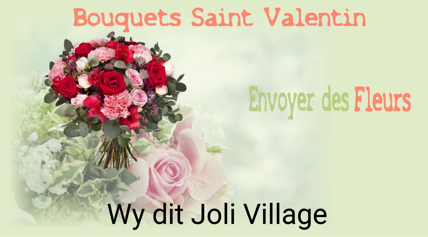 Roses de Saint-Valentin livrées à Wy-dit-Joli-Village